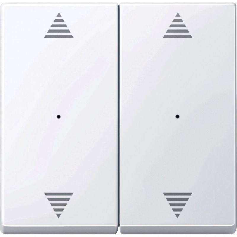 Клавиша 2-кн. SM для мод. выкл. ВВ/ВН1/0 активно бел. SchE MTN619725