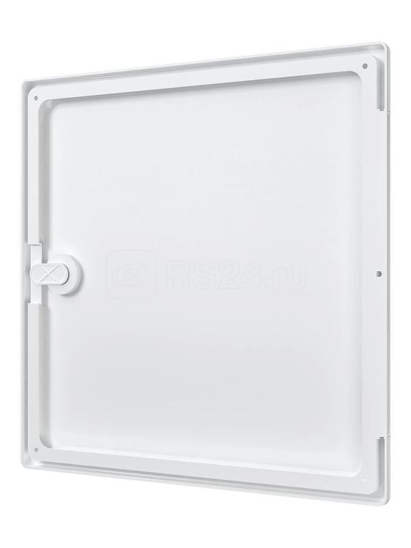 Люк-дверца ревизионная накладная 300х300мм с ручкой-задвижкой АБС бел. EVECS ЛТ3030П