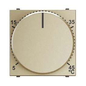 Механизм терморегулятора для теплых полов с выносным датчиком температуры 10А/250В Zenit шампань ABB 2CLA224030N1901