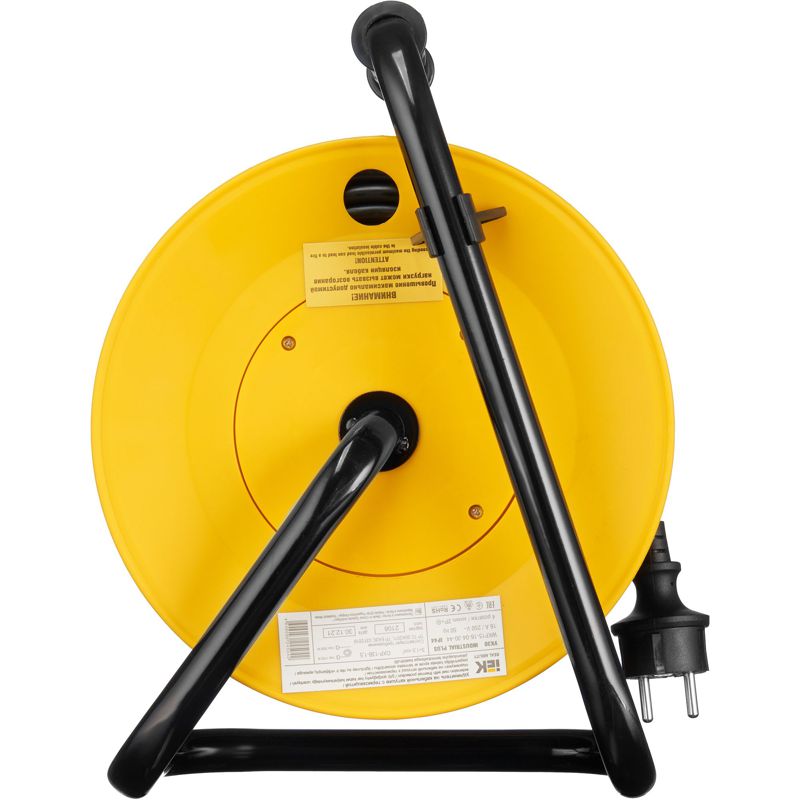 Удлинитель на катушке 4х30м с заземл. 16А IP44 Industrial plus УК30 3х1.5 термозащита IEK WKP15-16-04-30-44