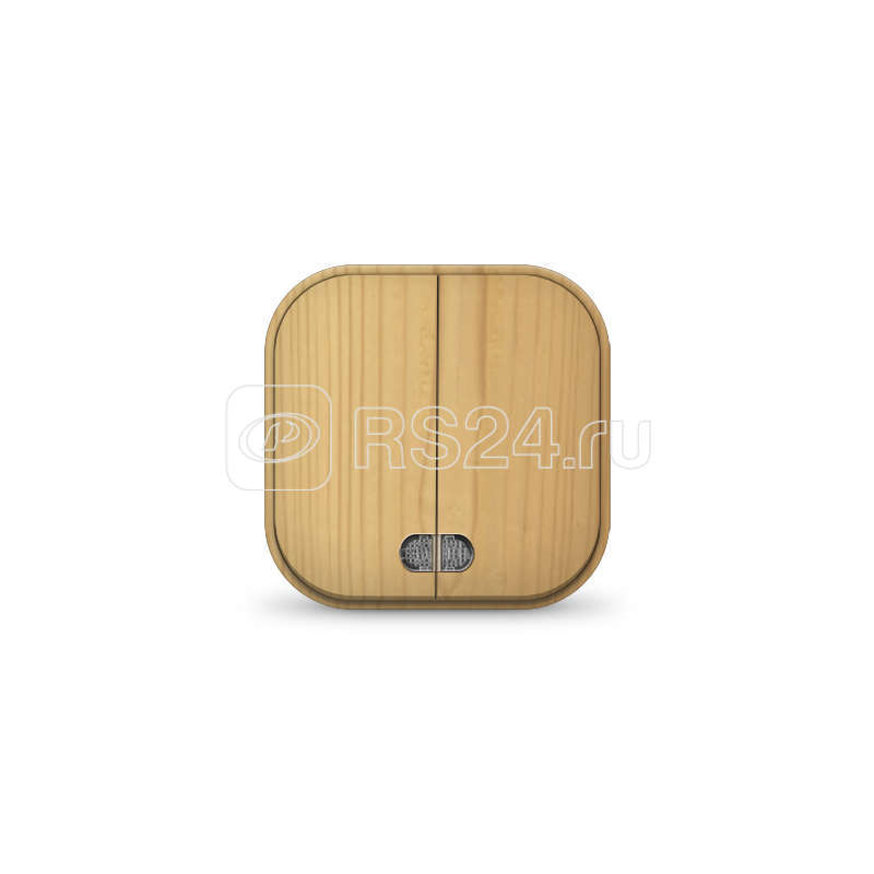 Выключатель 2-кл. 1п ОП 10А IP20 с подсветкой сосна IONICH 1437