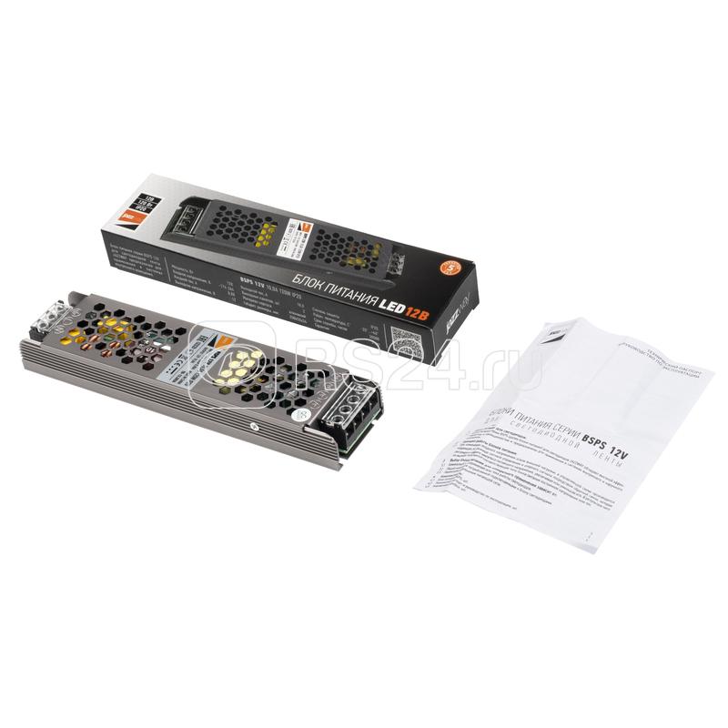 Блок питания для светодиодной ленты 120Вт 10А 12В IP20 BSPS метал. JazzWay 5013902