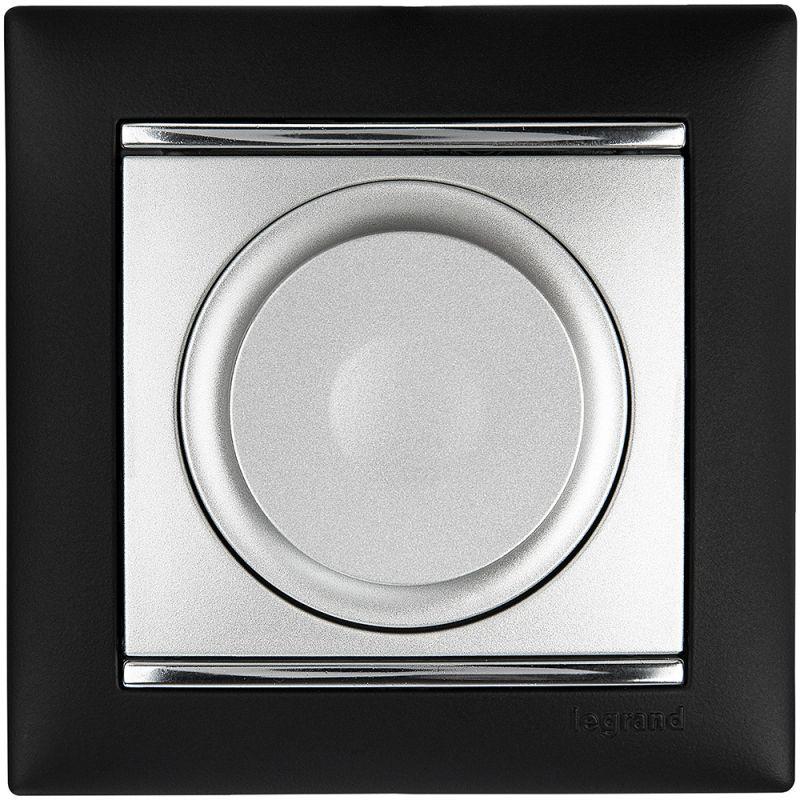 Светорегулятор поворотный универсальный Valena Classic 2-проводный 5-300Вт алюм. Leg 770263