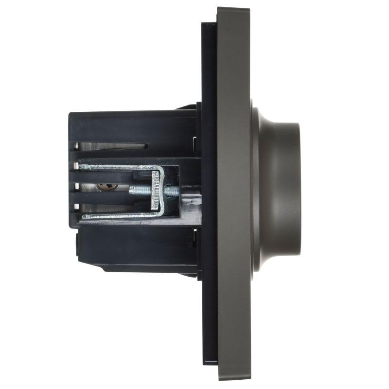 Светорегулятор поворотно-нажимной СП FORTE&PIANO 600Вт IP20 FP354 сер. IEK FP-D20-0600-K03