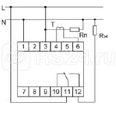 Реле тока PR-614 (для работы с внешним трансф. тока монтаж на DIN-рейке 35мм 230В AC 16А 1перекл. IP20) F&F EA03.003.005