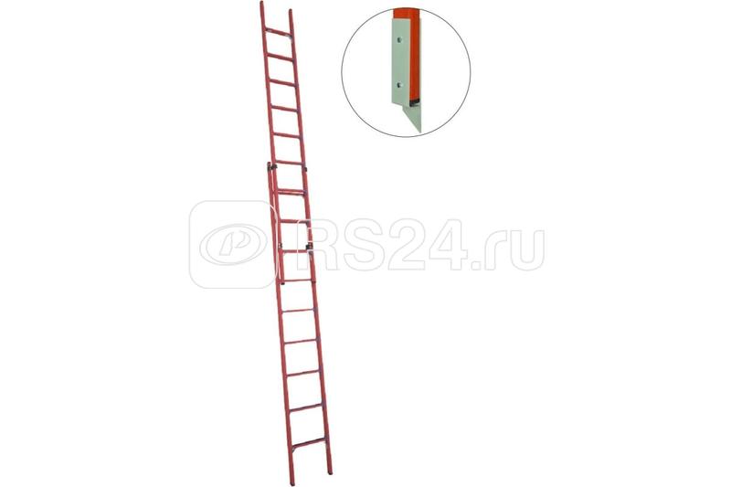 Лестница приставная диэлектрическая ЛСПРД-6.0 Евро МГ раздвижная стеклопластик. Антиток Д471577