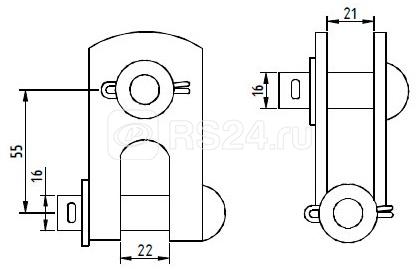 Звено промежуточное d1=16 d2=16 21мм ENSTO SH195R
