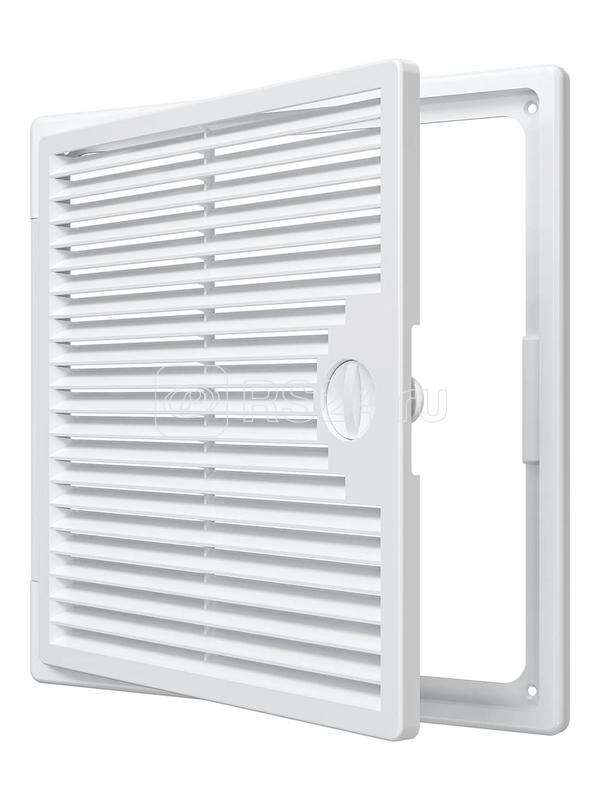 Люк-дверца Декофот ревизионная накладная 250х250мм с ручкой-задвижкой АБС бел. EVECS 2525ДФ