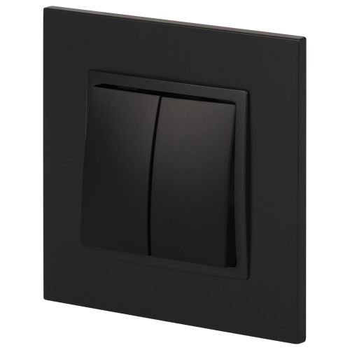 Переключатель 2-кл. СП Elegance 14-1106-05 10А IP20 250В 10AX механизм антрацит Эра Б0034247