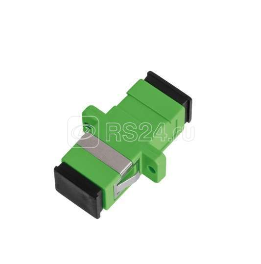 Адаптер волоконно-оптический соед. одномод. SC/APC-SC/APC одинарн. пласт. зел. (уп.2шт) NIKOMAX NMF-OA1SM-SCA-SCA-2