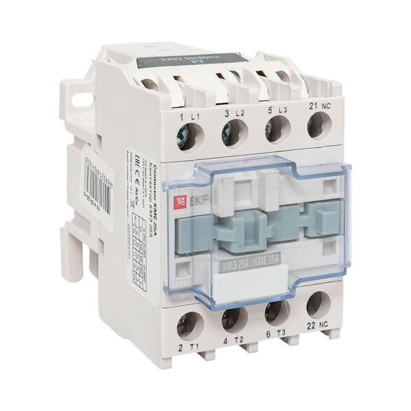 Контактор КМЭ 25А кат. 220В AC 1НЗ EKF ctr-s-25-220-nc