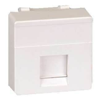 Адаптер на 1 RJ45(12) коннектор широкий шторка Simon27 сл. кость 27087-32