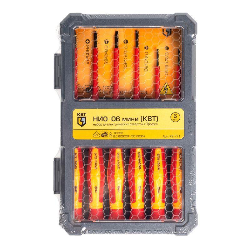Набор диэлектрических отверток "Профи" НИО-06 мини КВТ 79771