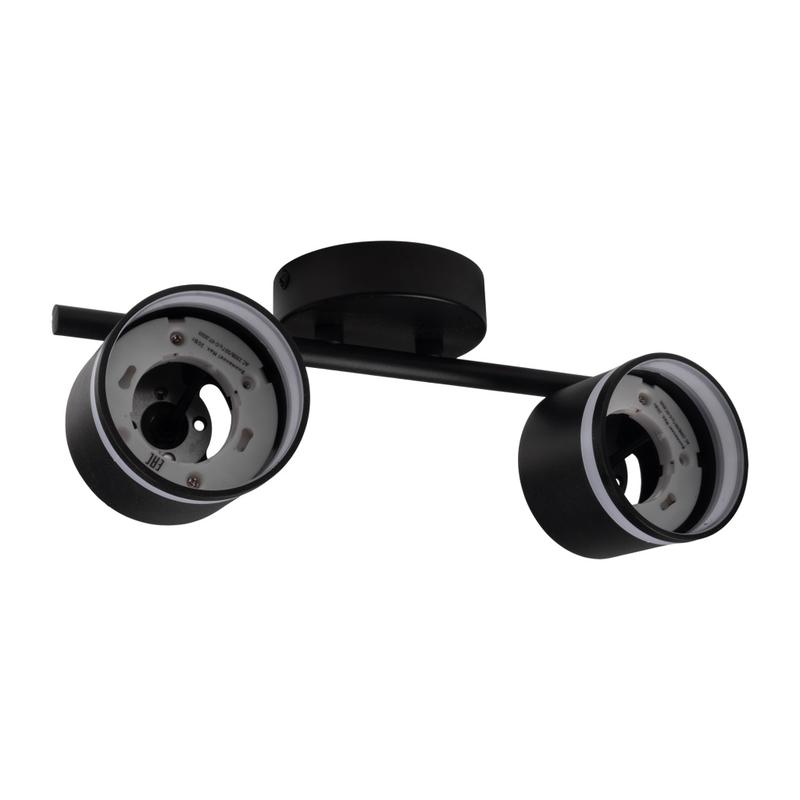 Светильник PCL-0702 max 20Вт (каждая лампа) 2xGX53 IP20 230В BL настен./потолочн. декор. под лампу JazzWay 5066809