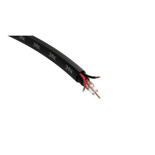 Кабель для аналогового видеонаблюдения KL-0.5-PE КВК-П-2+2х0.5кв.мм 200м черн. Simple Эра Б0052737