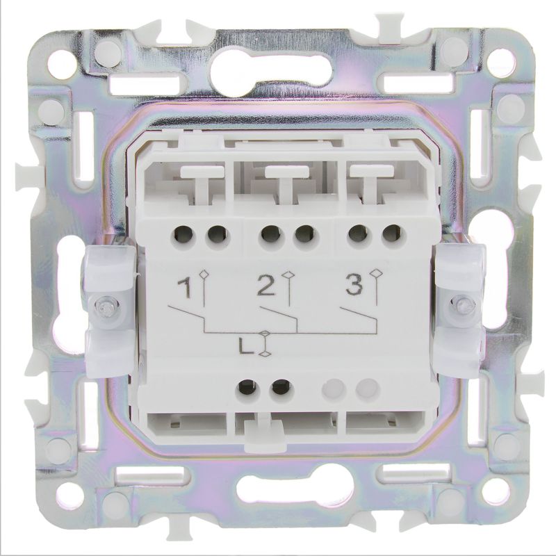 Выключатель 3-кл. SKANDY 10А SK-V11Bl черн. IEK SK-V30-0-10-K02