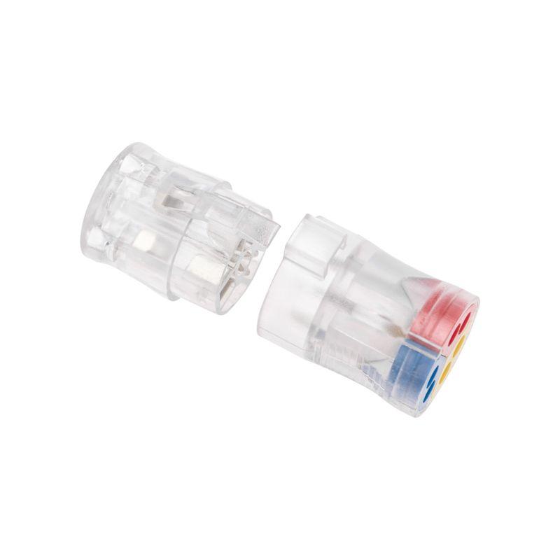 Экспресс-клемма проходная разъемная СМК 2273-2x3R 3п 3х2-проводная 0.5-2.5кв.мм (блист.5шт) Rexant 07-5244-5