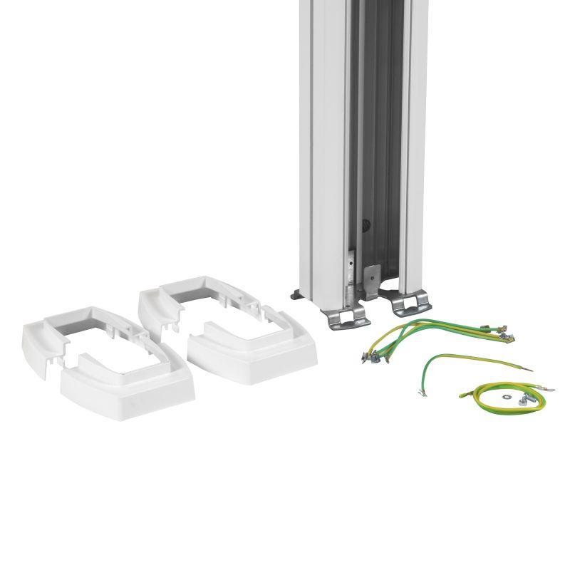 Колонна универсальная 1 секция 2.77м с возможн. увелич. выс. до 4.05м с алюм. крышкой алюм. бел. Leg 653110