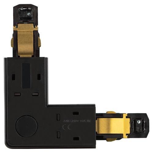 Коннектор угловой внутренний STR-30-B-CN-LI для накладного/подвесного трехфазного шинопровода черн. Эра Б0049724