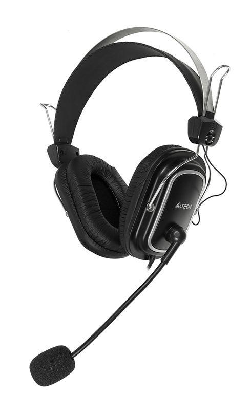 Наушники с микрофоном HS-50 черн. 2.4м мониторные оголовье HS-50 A4TECH 567950