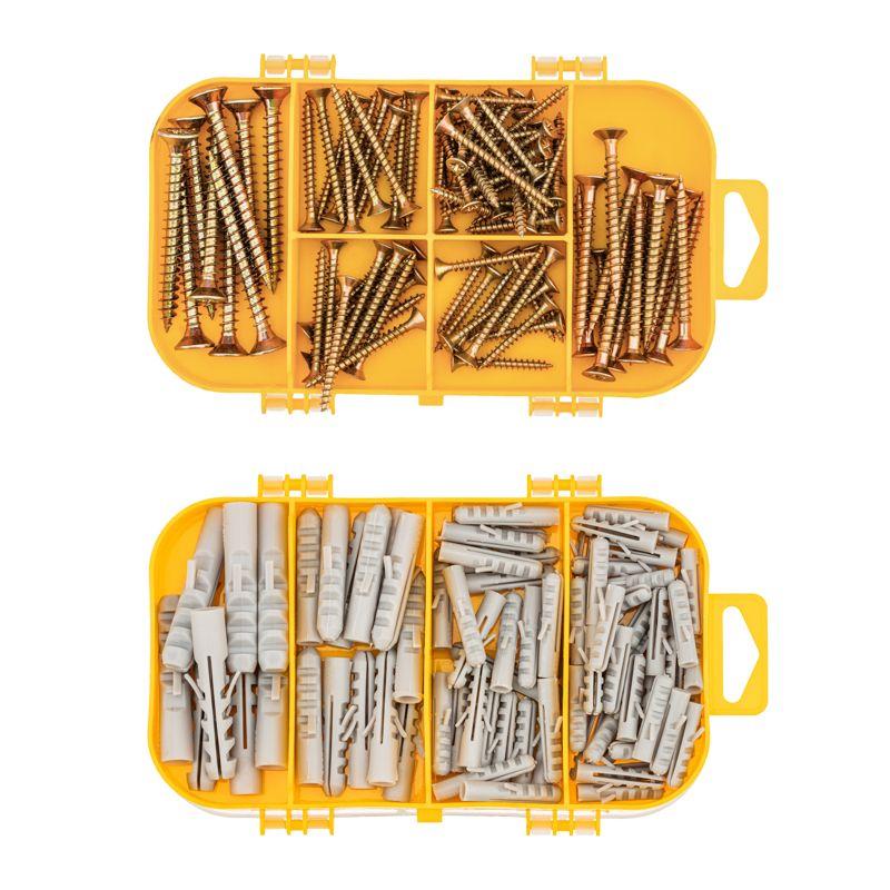 Набор саморезов и дюбелей для ДСП (уп.170шт) Kranz KR-01-3101-06