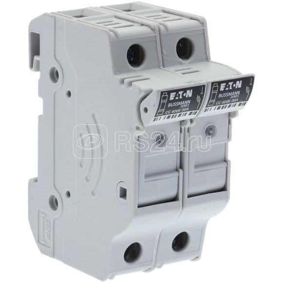 Держатель/разъединитель модульный 2P 10х38 30А 600В класс CC индикация EATON CHCC2DIU