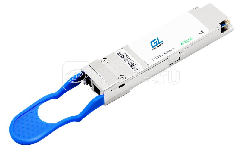 Модуль QSFP LR4 40Гбит/с LC2 коннектор одномод до 10км NIKOMAX GL-OT-SQ40LC2-LR4