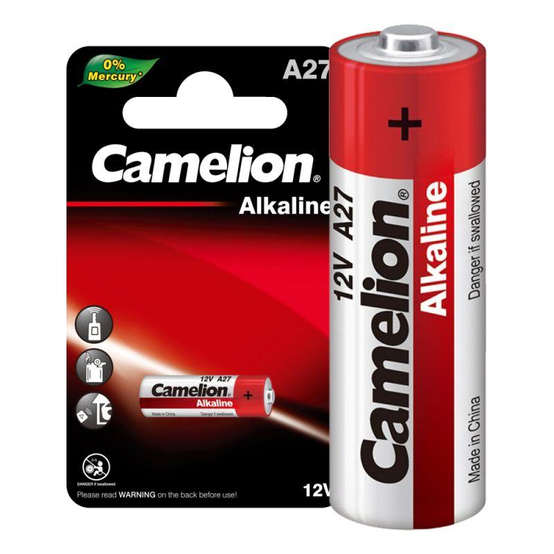 Элемент питания алкалиновый A27/LR27A 12В Mercury Free A27-BP1 для пультов сигнализаций BL-1 (блист.1шт) Camelion 12829