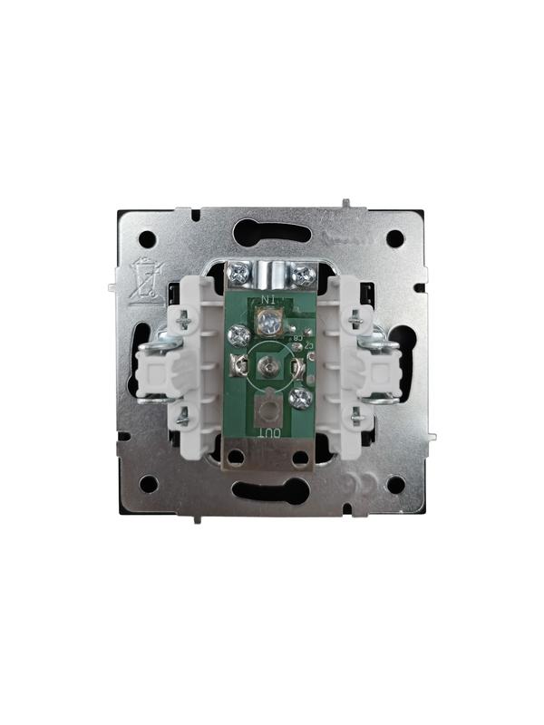 Розетка ТВ оконечная СП ZIMA IP20 черн. бархат LEZARD 704-4288-130