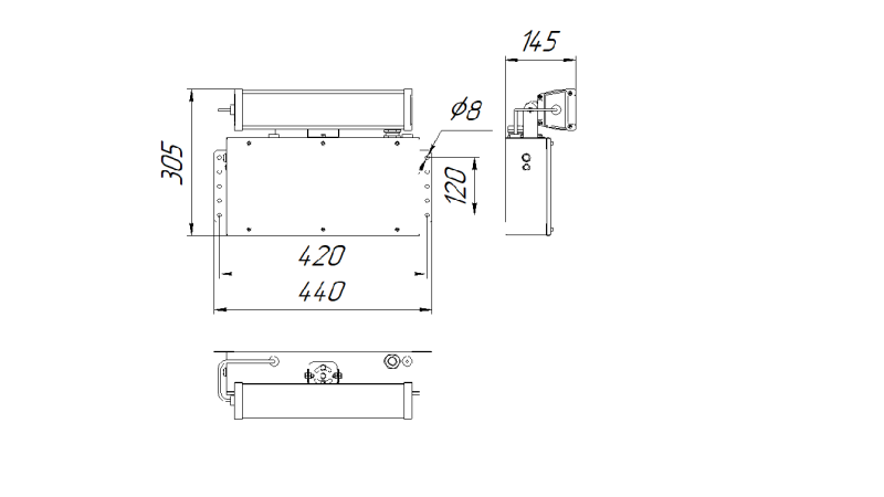 Светильник аварийный BS-TWINLED-81-L2-STABILAR2 Белый свет a22728