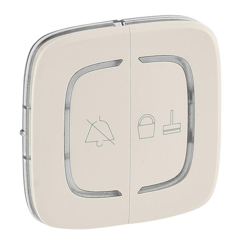 Панель лицевая двойн. 2мод. Valena Allure MyHome для механизмов BUS/SCS "Не беспокоить" и "Убрать номер" сл. кость Leg 754934