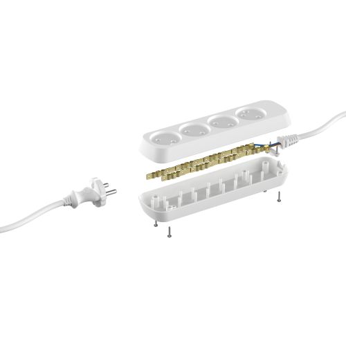 Удлинитель 4х5м без заземл. ПВС 2х0.75 UDL-10-450 Greenline Эра Б0065063