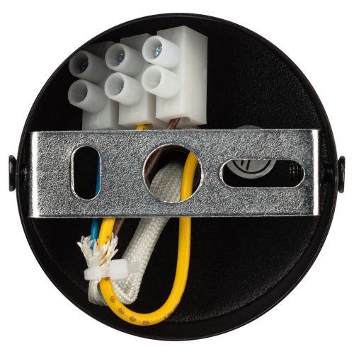 Светильник OL45 BK MR16 GU10 IP20 настенно-потолочный спот черн. Эра Б0058498