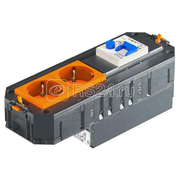 Коробка ConnectWINSTA с 2 розетками оранж. OBO 7404698