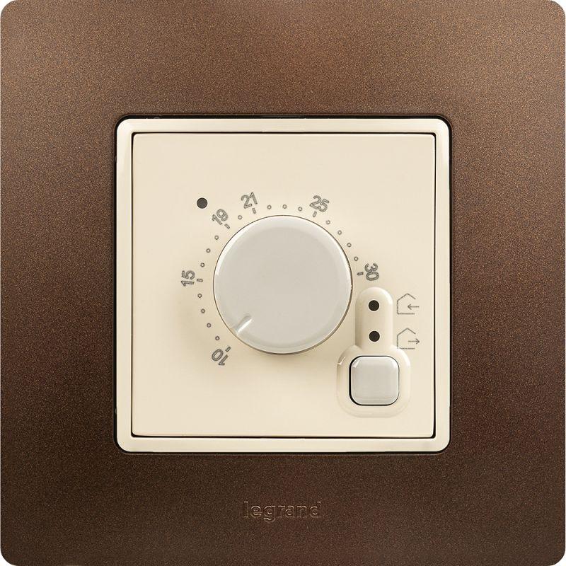 Механизм термостата СП Etika с внешн. датчиком для тепл. полов сл. кость IEK 672330