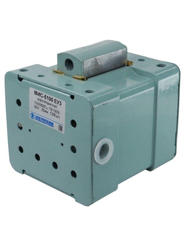 Электромагнит МИС-5100 ЕУ3 110В тянущее исп.ПВ 100% IP20 с жесткими выводами Электротехник ET503036
