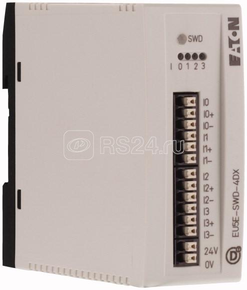 Модуль ввода/вывода EU5E-SWD-4DX 24В DC 4DI + питание 24D 0.5A 3-проводное соединение EATON 144060