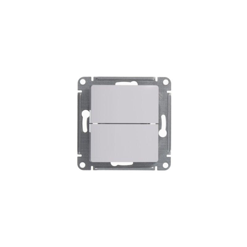 Выключатель 2-кл. СП Glossa 10А IP20 (сх. 5) 10AX механизм бел. SE GSL000151