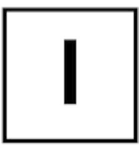 Шильдик символ "Старт" 20TQ25 бел. EATON 054507