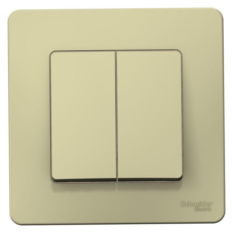 Выключатель 2-кл. СП Blanca 10А IP20 (сх. 5) 250В беж. SE BLNVS010507