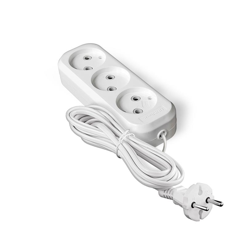 Удлинитель 3х3м без заземл. 6А IP20 У6-639 ШВВП 2х0.75 UNIVersal 9631933