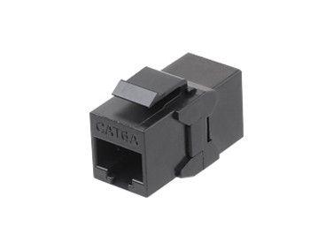 Адаптер проходной (coupler) Keystone Jack RJ45 (8P8C) кат.6A 4 пары CA2-KJ-C6A-BK черн. Hyperline 444917