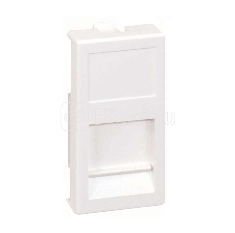 Адаптер на 1 RJ45 коннектор узкий защ. шторки 22.5х45мм бел. Simon Connect KA76-9