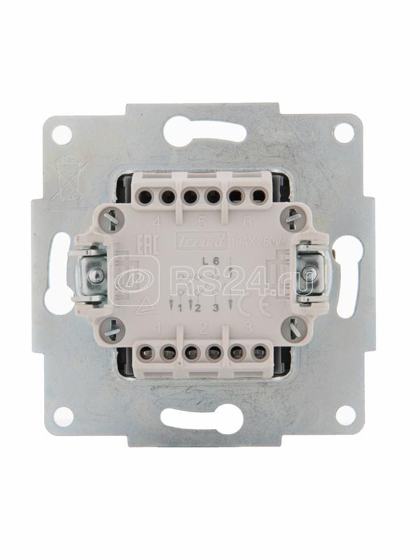 Выключатель 3-кл. 1п СП Karina 10А IP20 механизм матов. серебр. LEZARD 707-4388-109