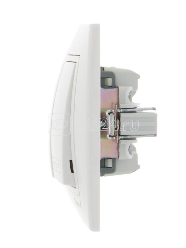 Выключатель 3-кл. СП Mira 10А IP20 с бел.вставкой бел. LEZARD 701-0202-109