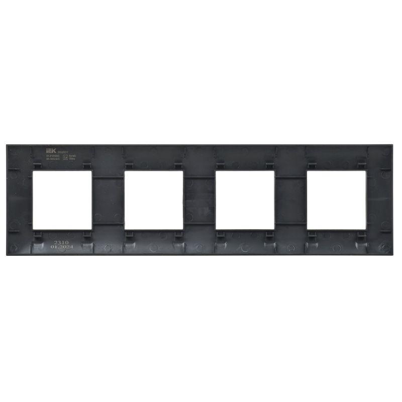 Рамка 4-м SKANDY SK-F04Bl черн. IEK SK-M42-K02
