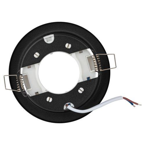 Светильник точечный KL35 SBK GX53 встраив. (к) черн. матов. ЭРА Б0055813