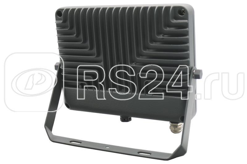 Прожектор светодиодный PFL-S2 50Вт 6500К IP65 220–240В ДО с клапаном закален. матов. стекло сер. Pro JazzWay 2853301D