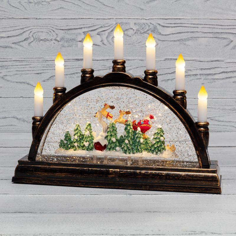 Светильник декоративный "Подсвечник" эффект снегопада Neon-Night 501-164