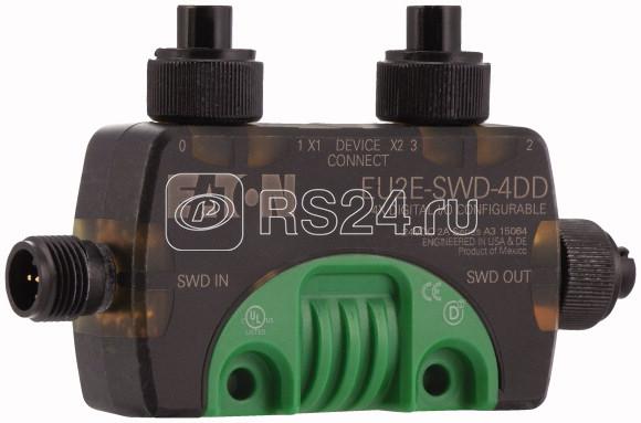 Модуль ввода/вывода T-Connector EU2E-SWD-4DD IP67 24В M12 EATON 174732